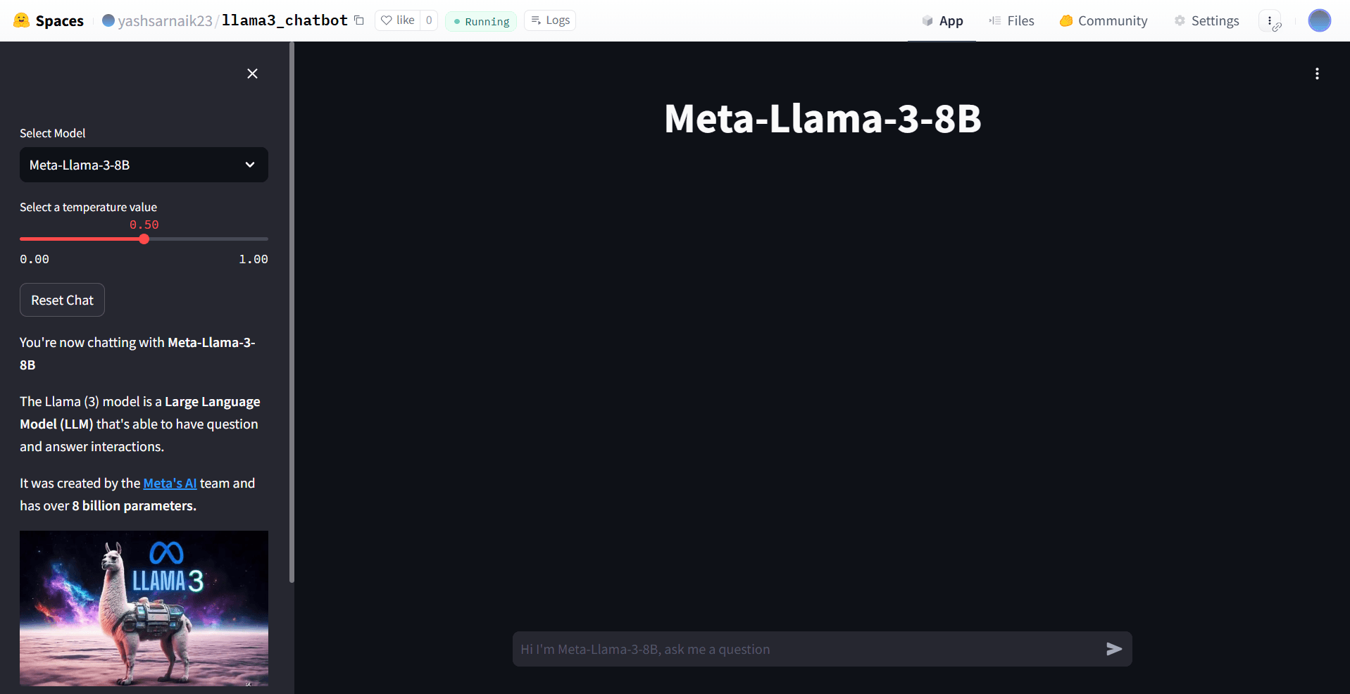 A Meta-Llama-3,Mistral,Gemma and Zephyr chatbot